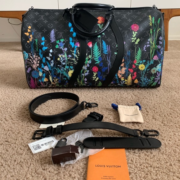 SOLD!!! NWT Louis Vuitton Foliage Keepall 50 - Picture 3 of 16